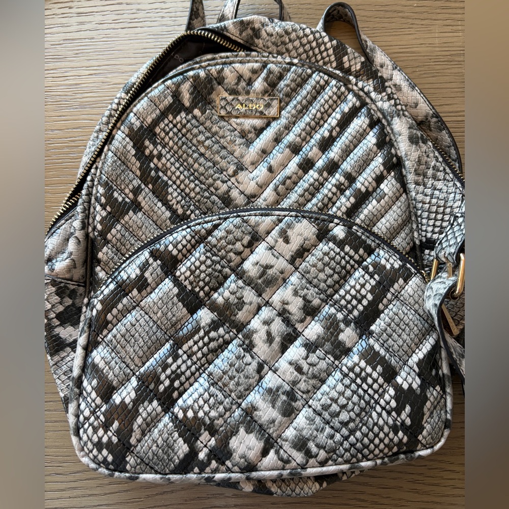 Aldo Snakeskin Backpack